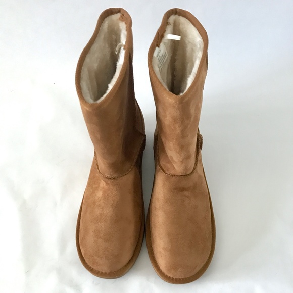 Arizona Jean Co. Starling Cognac Faux Suede Bootie - Picture 4 of 12